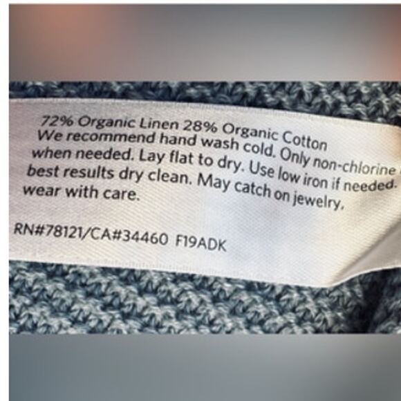 Eileen Fisher Organic Corded Short Sleeve Tunic Sweater PS - Picture 8 of 8